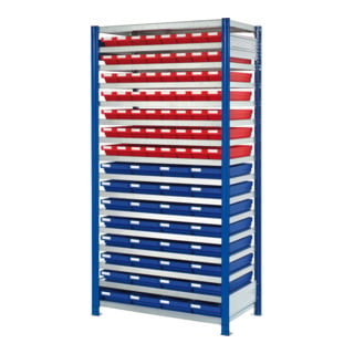 Kappes Steckregal RasterPlan mit Regalkästen Mod. 22 2000 x 1000 x 500 mm GF RAL-RG614 H44