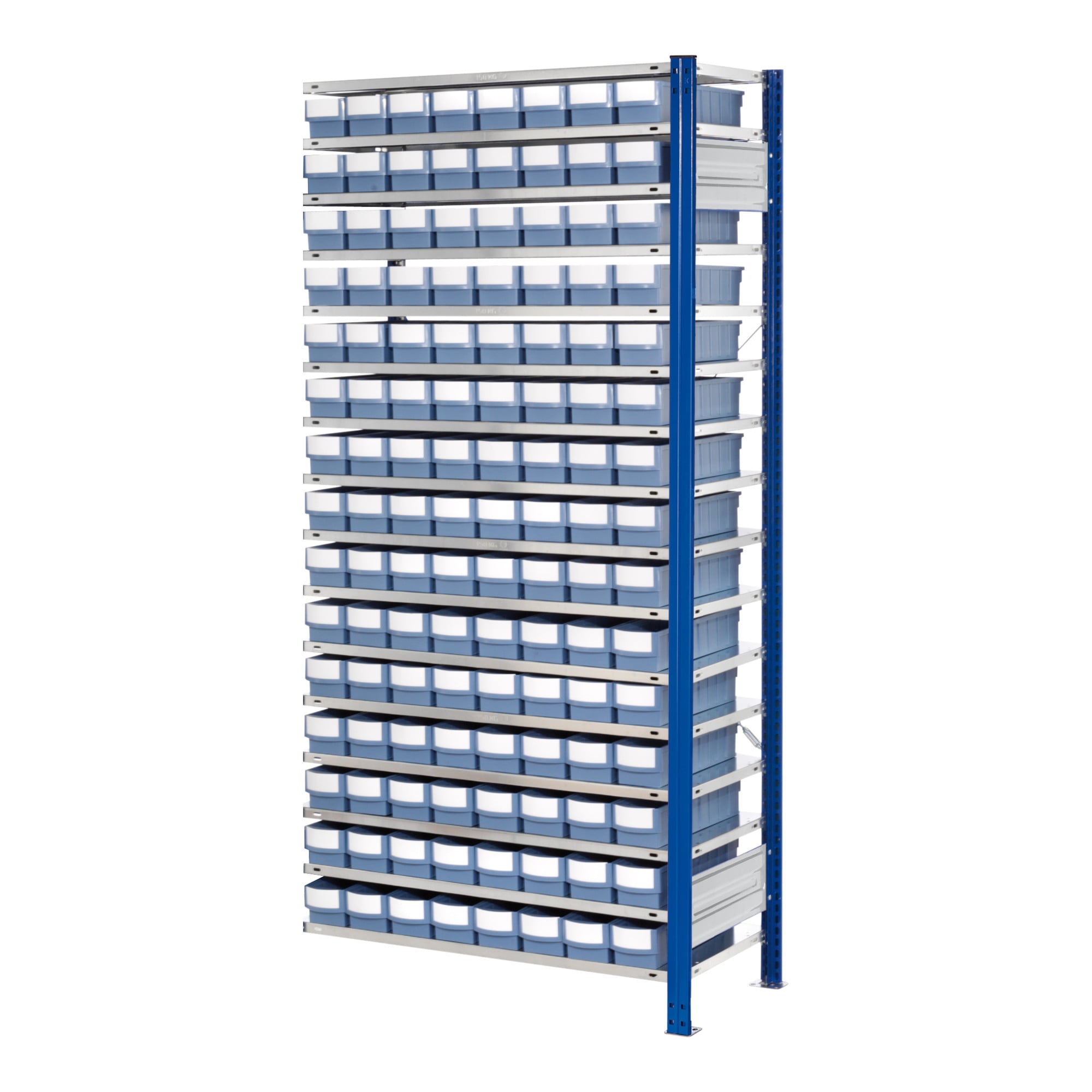 Kappes Steckregal RasterPlan mit Volumenkästen Mod. 30 2000 x 1000 x 400 mm AF taubenblau