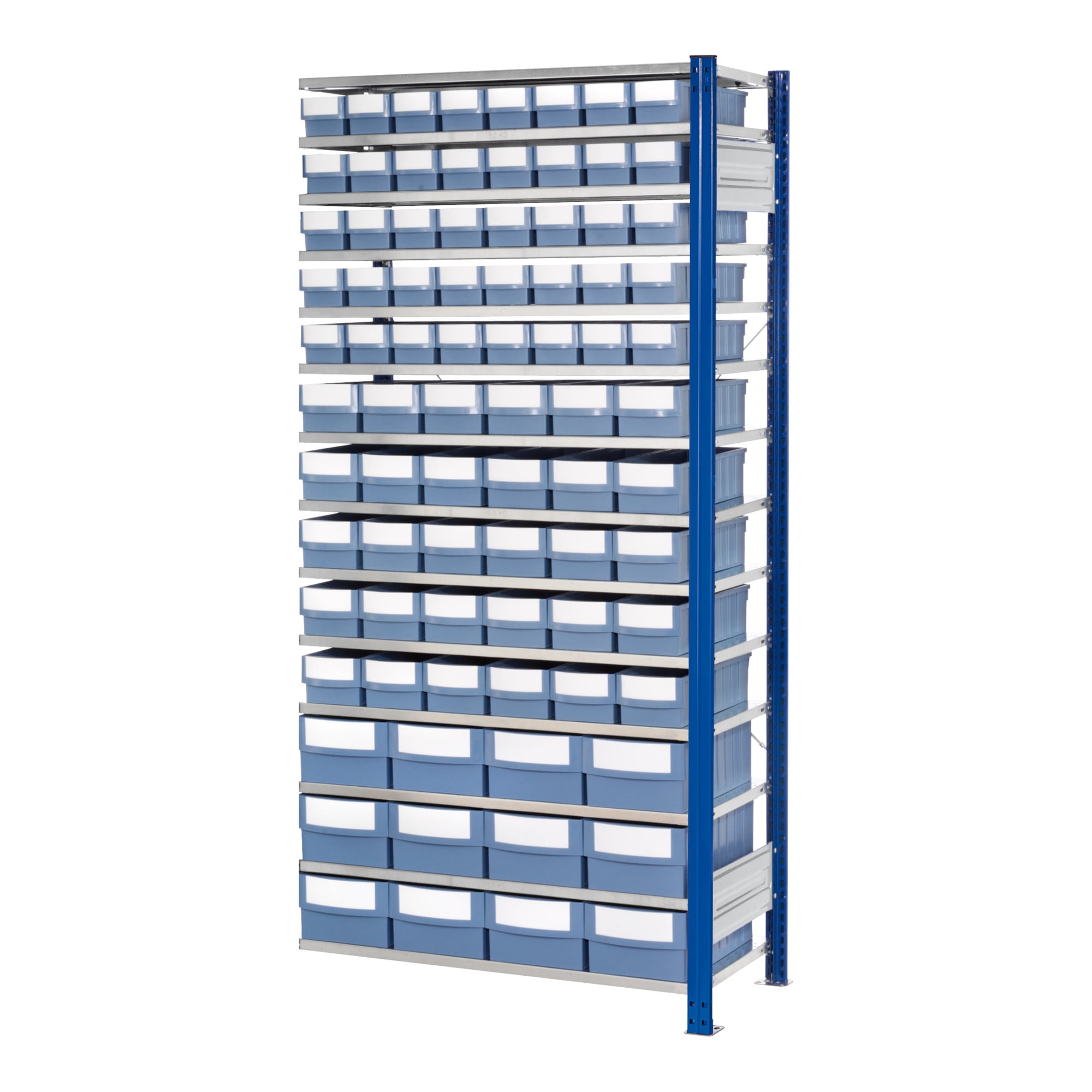 Kappes Steckregal RasterPlan mit Volumenkästen Mod. 33 2000 x 1000 x 400 mm AF taubenblau