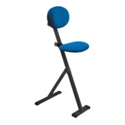 Kappes Stehhilfe ErgoPlus mit Rückenlehne Gestell tiefschwarz Polster/Bezug dunkelblau