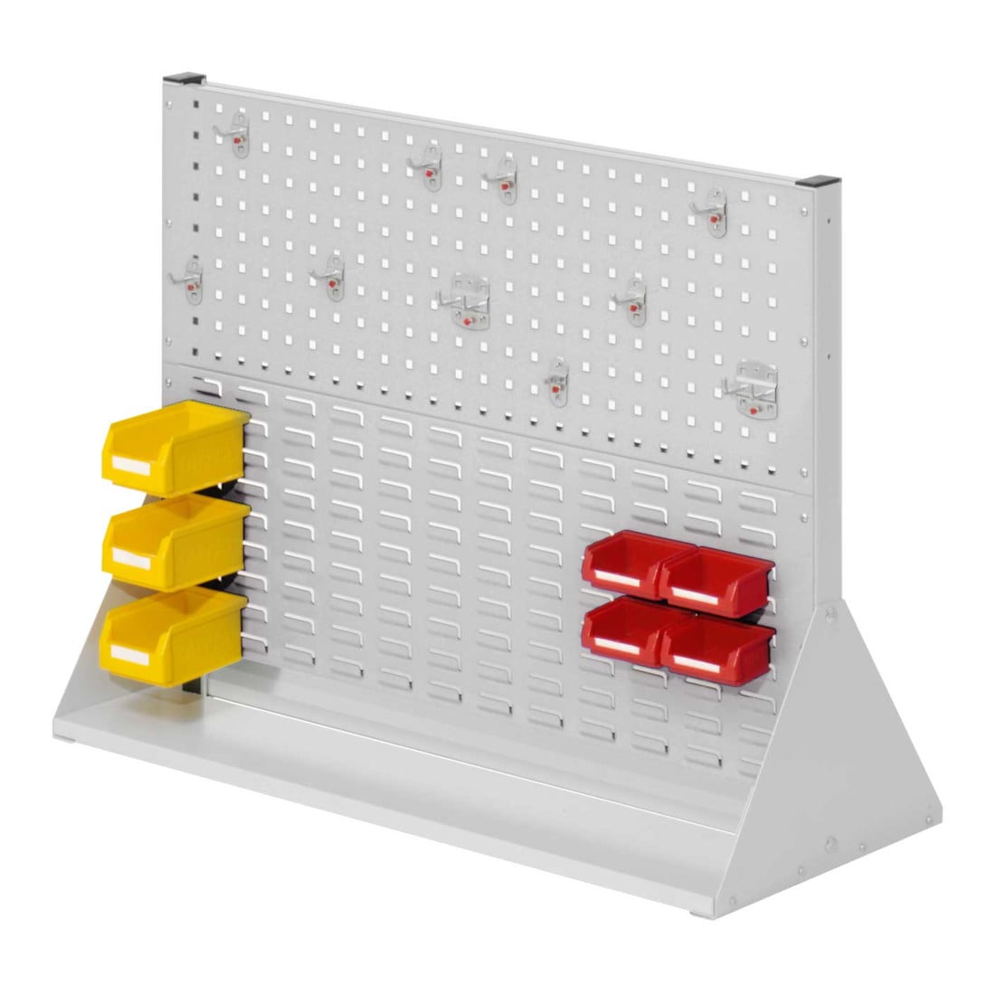 Kappes Stellwand RasterPlan Gr. 2 doppelseitig RAL 7035 mit Ausstattung 1