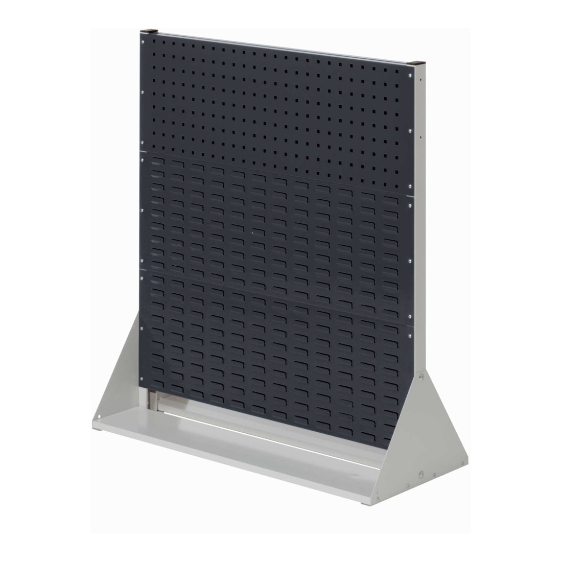 Kappes Stellwand RasterPlan Gr. 3 doppelseitig RAL 7035/7016 2 Loch-/4 Schlitzplatten