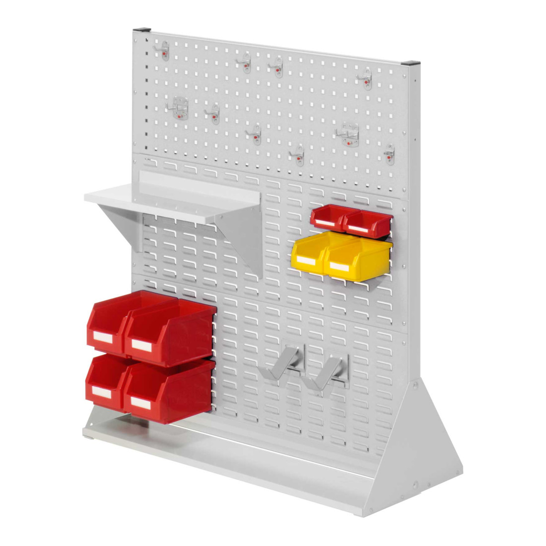 Kappes Stellwand RasterPlan Gr. 3 doppelseitig RAL 7035 mit Ausstattung 1