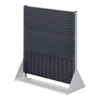 Kappes Stellwand RasterPlan Gr. 3 einseitig RAL 7035/7016 2 Loch-/1 Schlitzplatten