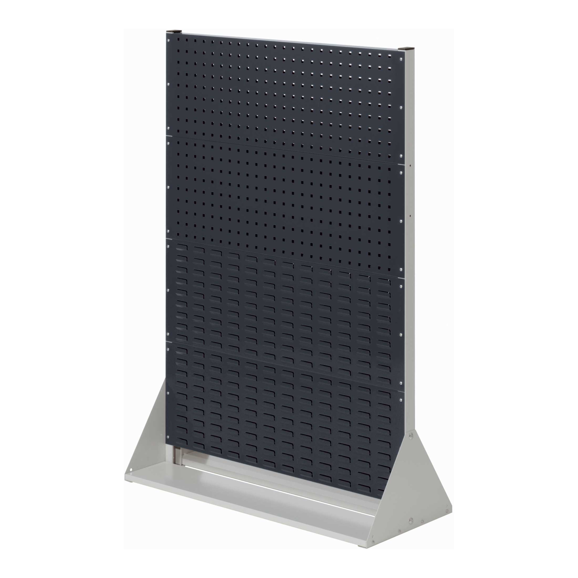 Kappes Stellwand RasterPlan Gr. 4 doppelseitig RAL 7035/7016 4 Loch-/4 Schlitzplatten