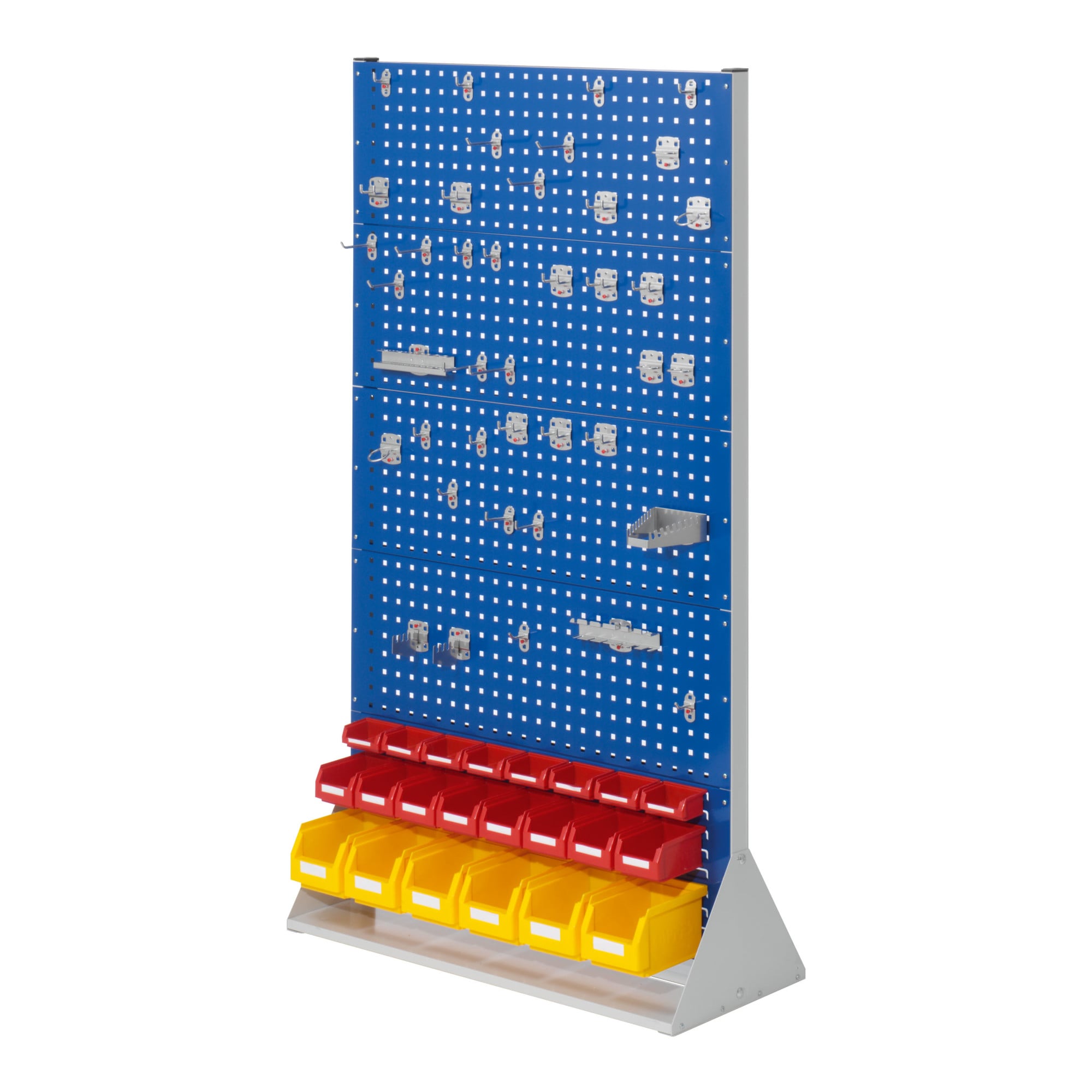 Kappes Stellwand RasterPlan Gr. 5 doppelseitig RAL 7035/5010 mit Ausstattung 1