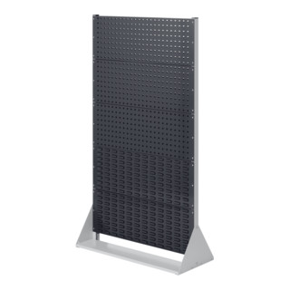 Kappes Stellwand RasterPlan Gr. 5 einseitig RAL 7035/7016 3 Loch-/2 Schlitzplatten