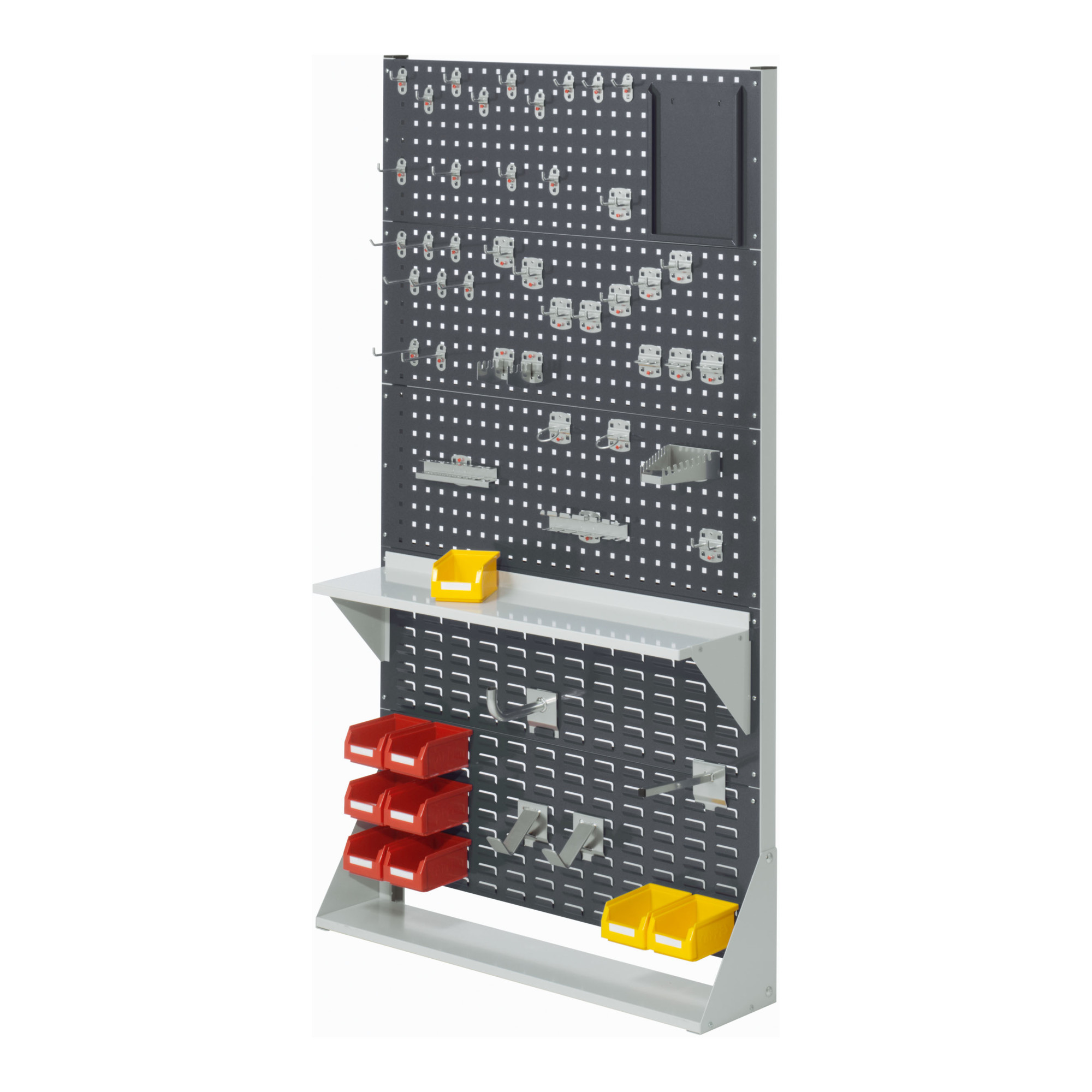 Kappes Stellwand RasterPlan Gr. 5 einseitig RAL 7035/7016 mit Ausstattung 1