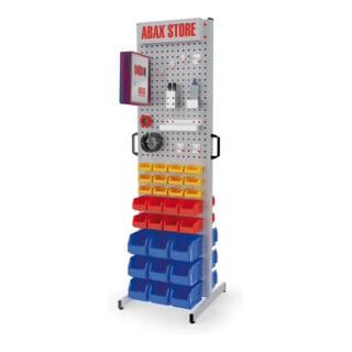 Kappes Store Station stationär beidseitig Mod. 8 RAL 7035/7035 bestückt