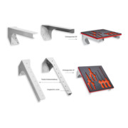 Kappes Tablarhalter RasterPlan 2-teilig RAL 7035-2