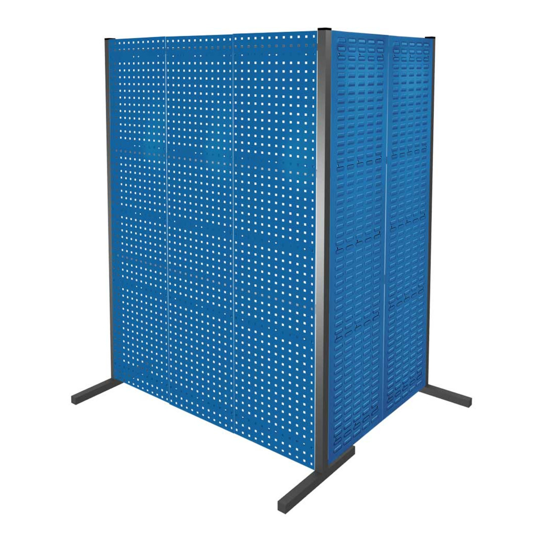 Kappes Trennwand RasterPlan Doppelfeld 90° H2000 mm RAL 5010 3 LP 2 SP