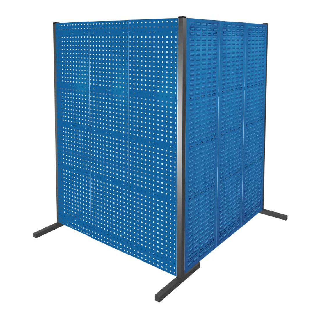 Kappes Trennwand RasterPlan Doppelfeld 90° H2000 mm RAL 5010 4 LP 2 SP