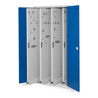 Kappes Vertikalschrank RasterPlan Mod. 83 RAL 7035/5010 Doppelwandtür mit Ausstattung