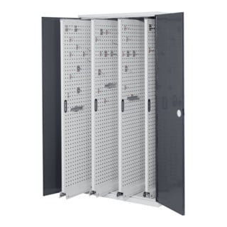 Kappes Vertikalschrank RasterPlan Mod. 83 RAL 7035/7016 Doppelwandtür mit Ausstattung
