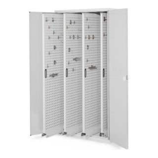 Kappes Vertikalschrank RasterPlan Mod. 83 RAL 7035 Doppelwandtür mit Ausstattung
