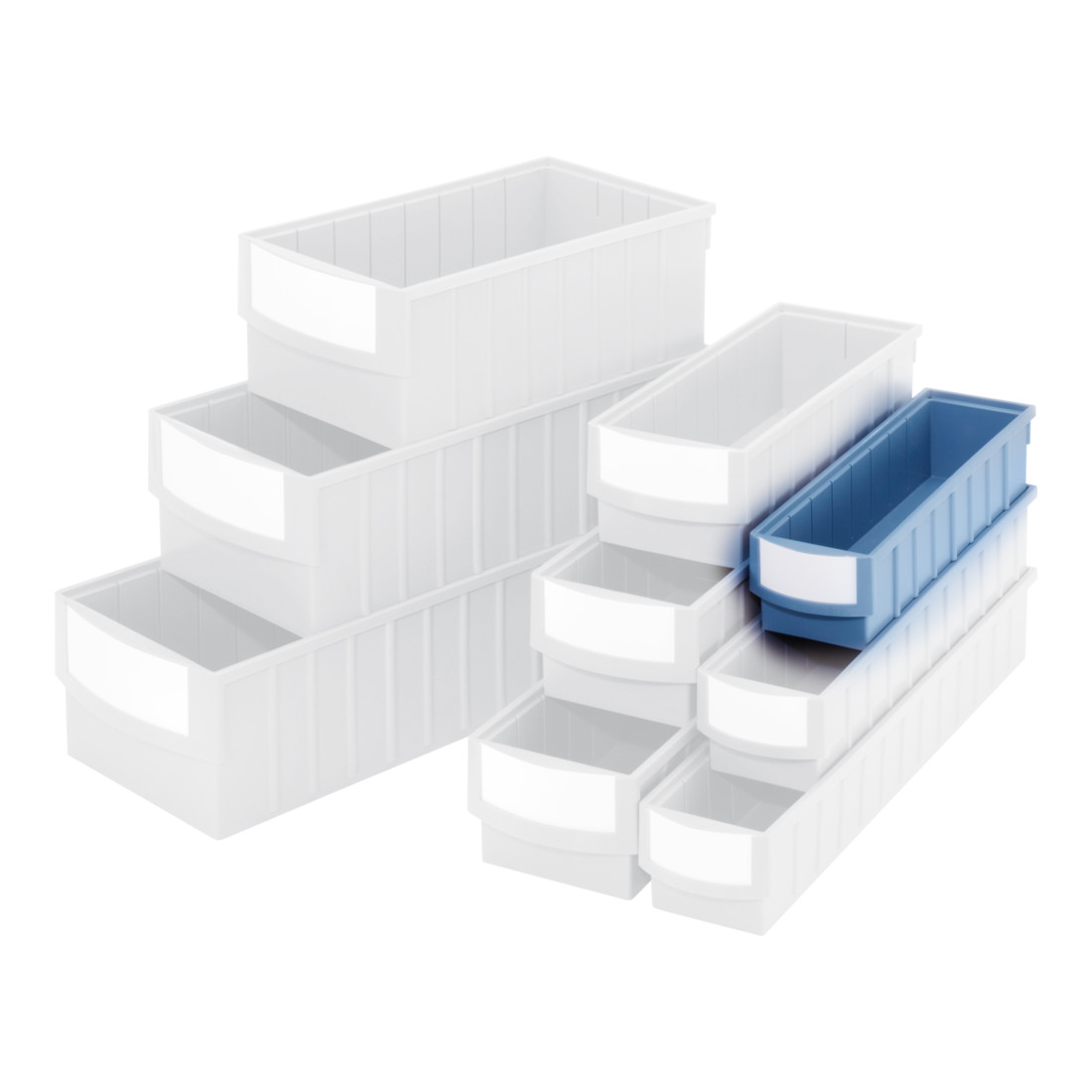 Kappes Volumenregalkasten Mod. 4085 taubenblau 400 x 113 x 85 mm