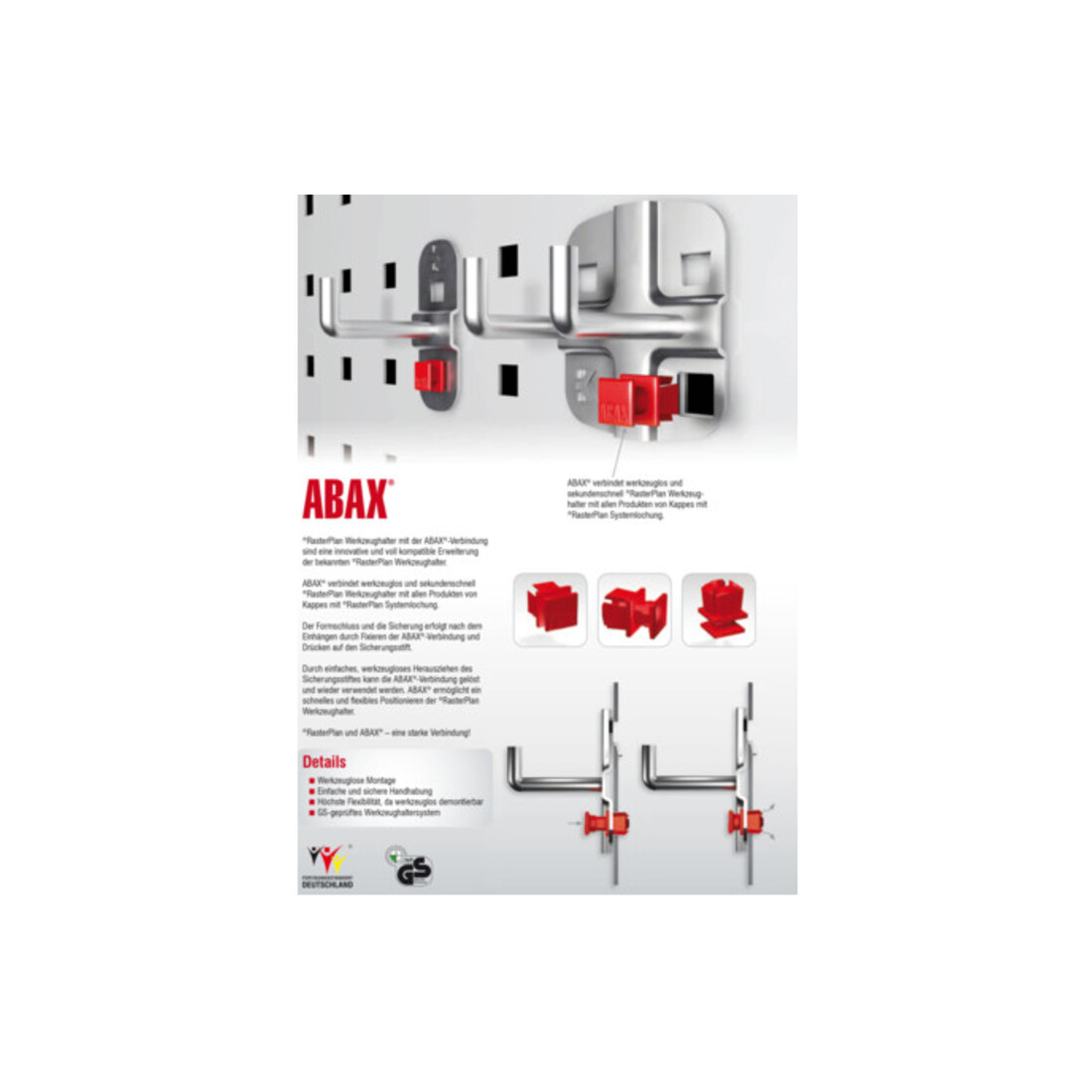 Kappes Werkzeughalter RasterPlan/ABAX für MK-2 B395 x T60 mm anthrazitgrau