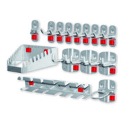 Kappes Werkzeughalter-Sortiment RasterPlan/ABAX 15-teilig alufarben