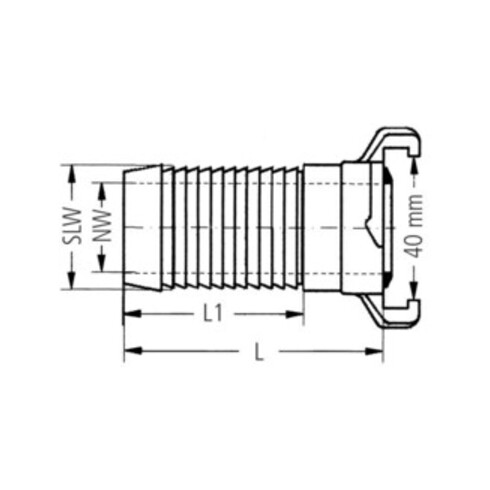 Karasto Schlauchstück drehb.GEKA plus 2000 MS Schl.-Gr.19mm SB