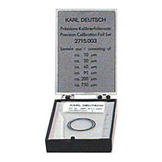 KARL DEUTSCH Kalibratiefolieset, 6-delig, Type: A