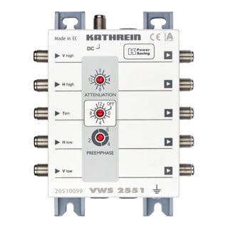 Kathrein Amplificateur multiswitch avec alimentation à distance VWS 2551