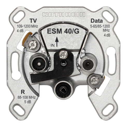 Kathrein BK-Modem-Steckdose 3fach Einzeldose selektiv ESM 40/G