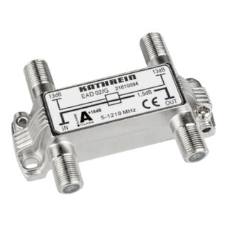 Kathrein Diviseur F 2 voies 5-1218 MHz 12,5 dB EAD 02/G