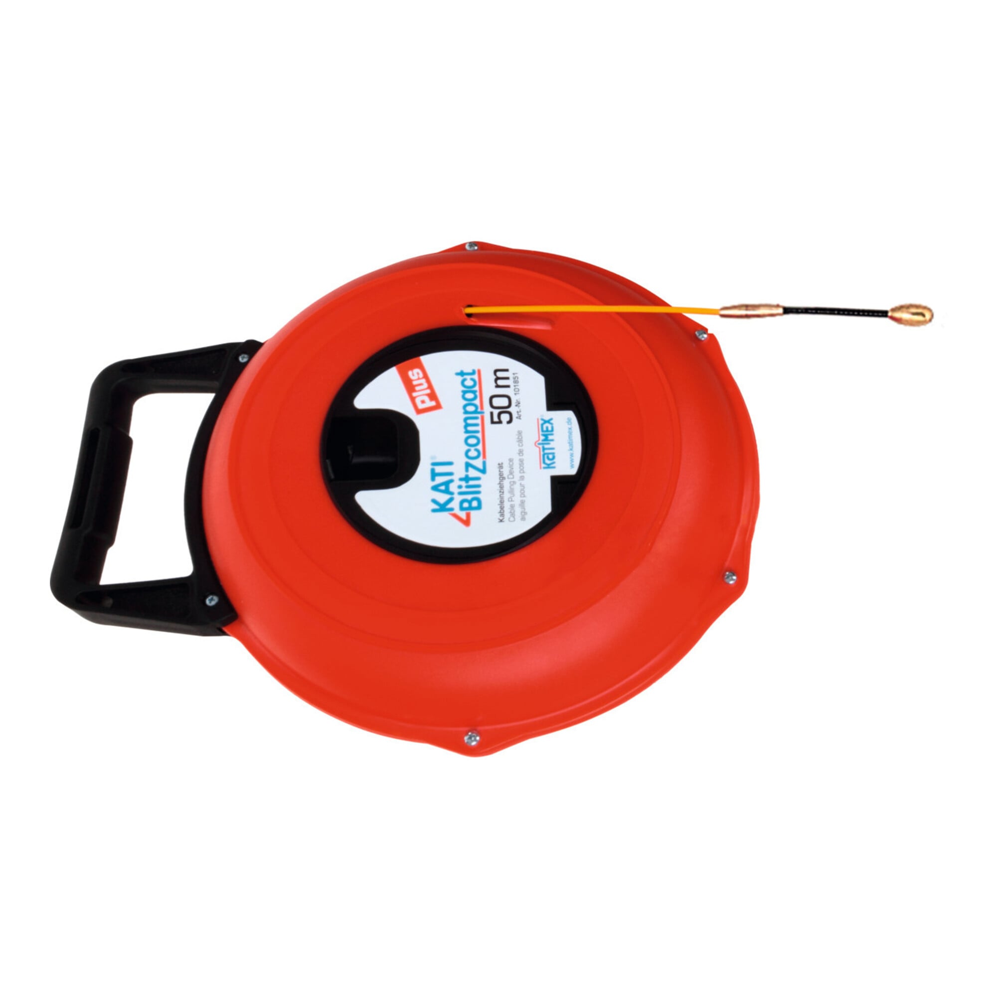 Katimex Kabeleinziehband-Glasfaser-Kati Blitz compact in Kunststoff-Box, Bandlänge: 30 m