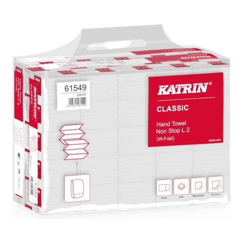 KATRIN Class. Non-Stop L2 blanc 2 plis 24 x 32 cm Handy Pack