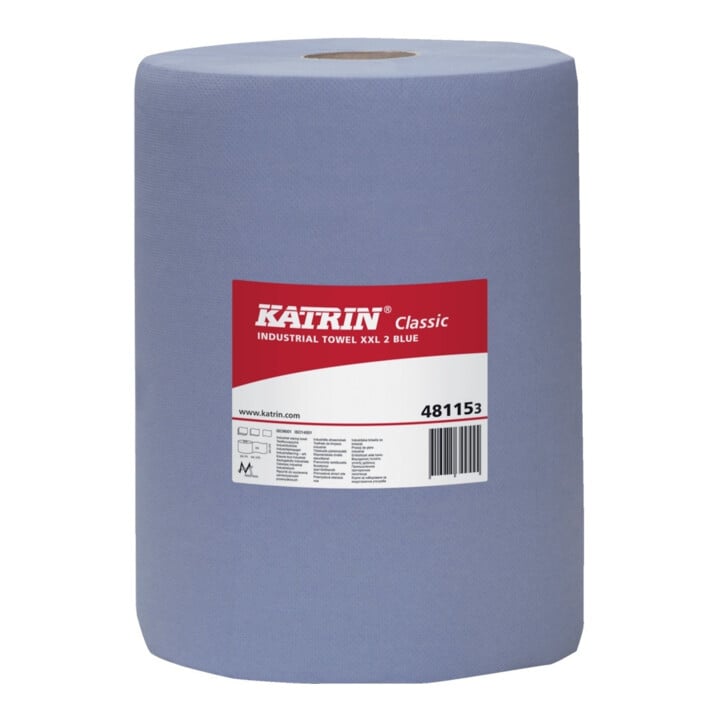 KATRIN Classic XXL 2 blue laminated 38x36 cm Rolle mit 500 Blatt