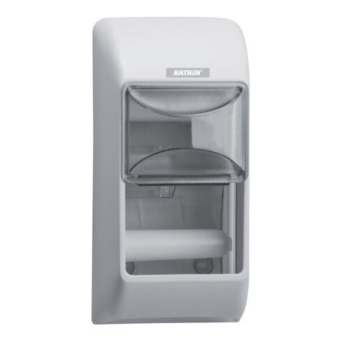 KATRIN Distributeur de papier toilette pour 2 rouleaux, blanc
