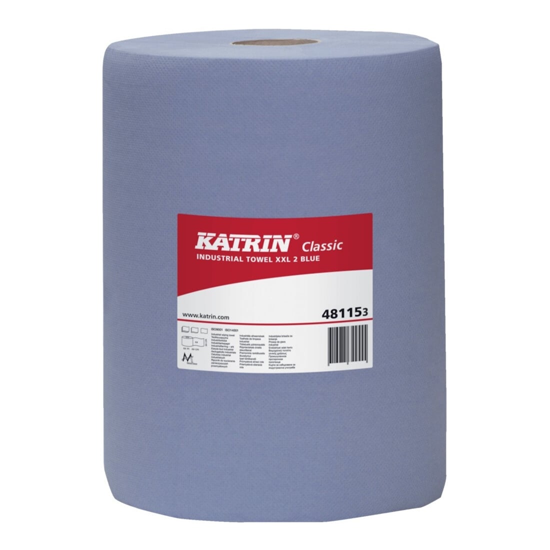 KATRIN K-Rolle blau 3-lagig 38x36cm 500 Blatt