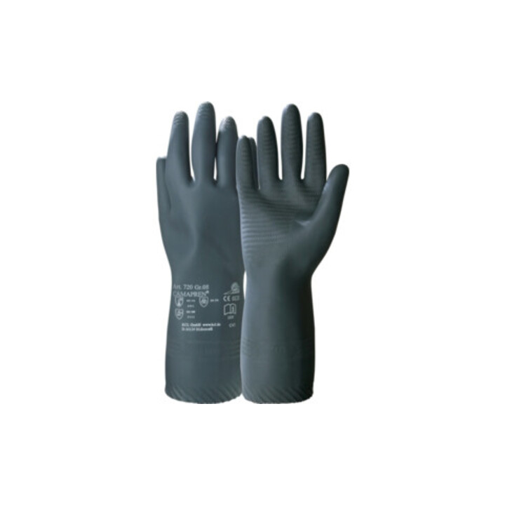 KCL Chemiehandschuh Camapren 720 Gr.10 schwarz EN 388,EN 374 Kat.III