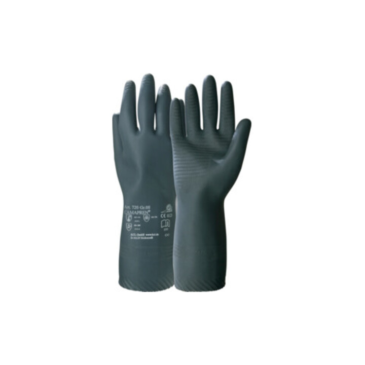 KCL Chemiehandschuh Camapren 720 Gr.10 schwarz EN 388,EN 374 Kat.III