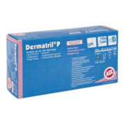 Gants jetables Honeywell Dermatril P 743 bleu nitrile-4