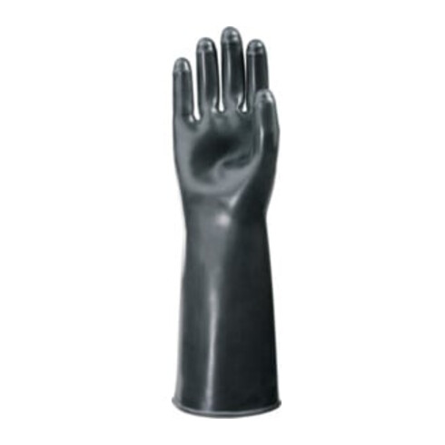 KCL Guanti di protezione da prodotti chimici Butoject 898, neri con polsino arrotolato