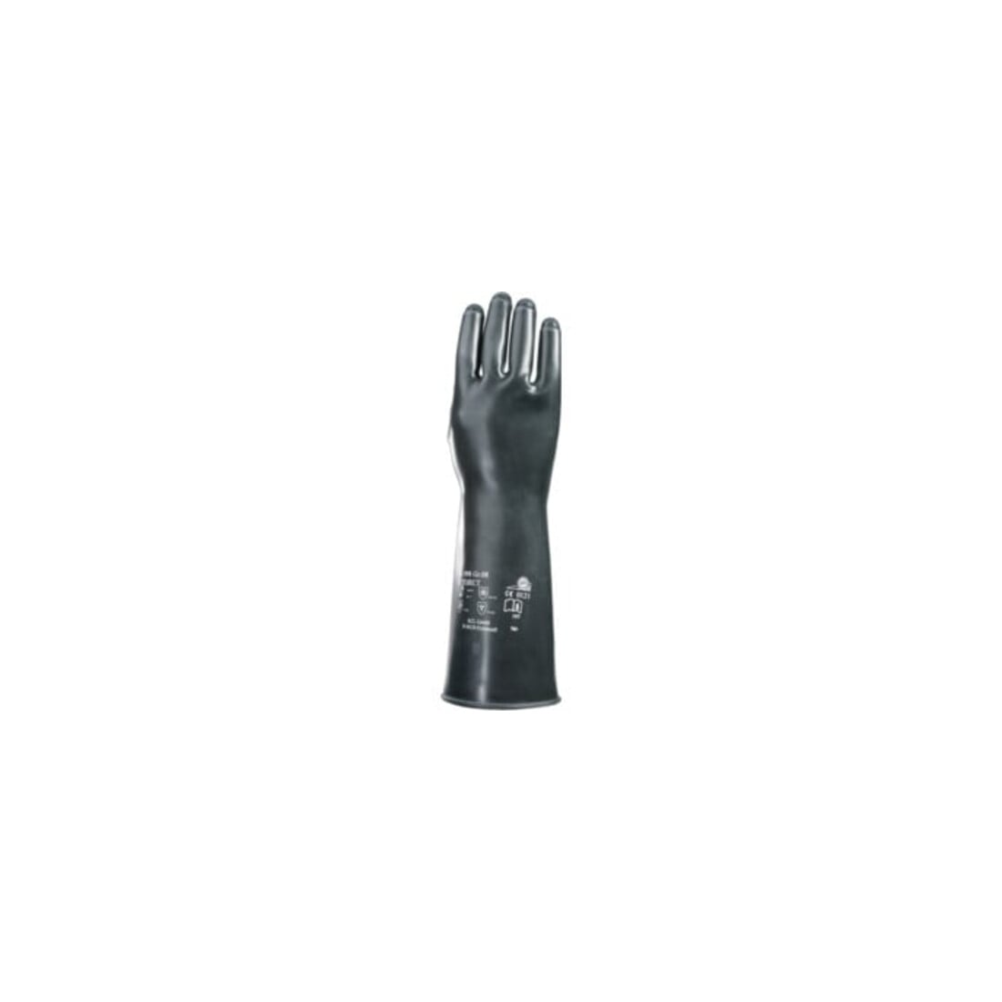 KCL Guanti di protezione da prodotti chimici Butoject 898, neri con polsino arrotolato