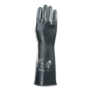 KCL Handschoenen Butoject 898 zwart chemische bescherming met gerolde manchet