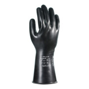 KCL Handschoenen Butoject 898 zwart chemische bescherming met gerolde manchet