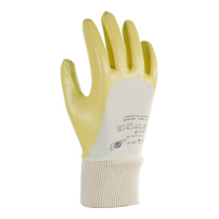 KCL Handschuhe Sahara 100 Gr.9 gelb Nitril L.250mm KCL m.Strickbund