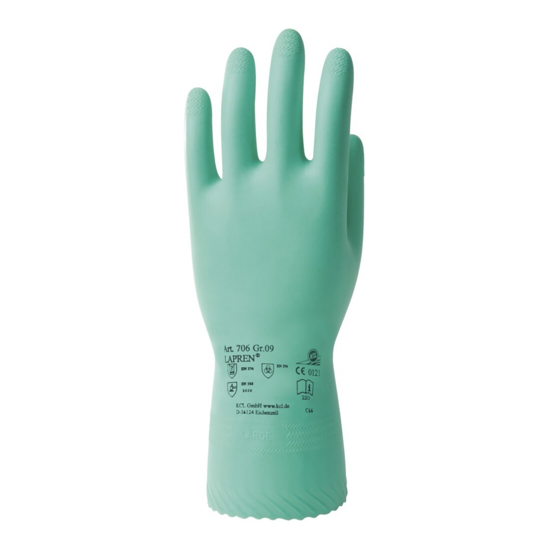 KCL Gants latex Lapren 706 Lapren vert velouté