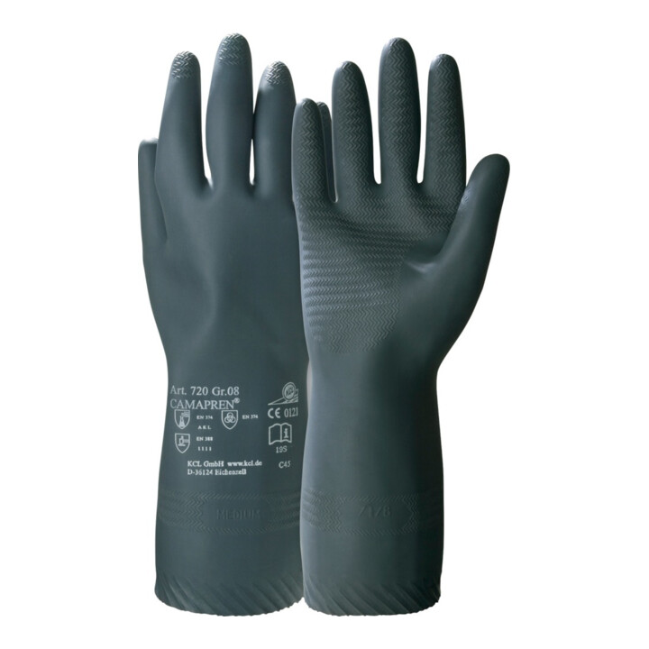KCL Paire de gants de protection contre les produits chimiques Camapren 720, Taille des gants: 7