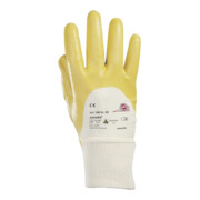 Gants KCL Sahara 100 nitrile avec manchette tricotée jaune