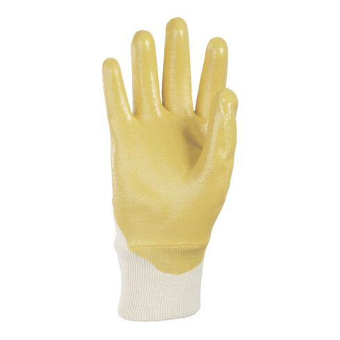 Gants KCL Sahara 100 nitrile avec manchette tricotée jaune