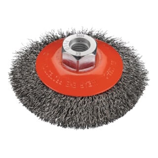 Kegelbürste D.100mm Drahtstärke 0,2mm VA 20mm 12500min-¹ OSBORN