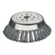 Kegelbürste D.180mm Drahtstärke 0,5mm STA 14mm Bohr.25,4mm 8000min-¹ LESSMANN-1