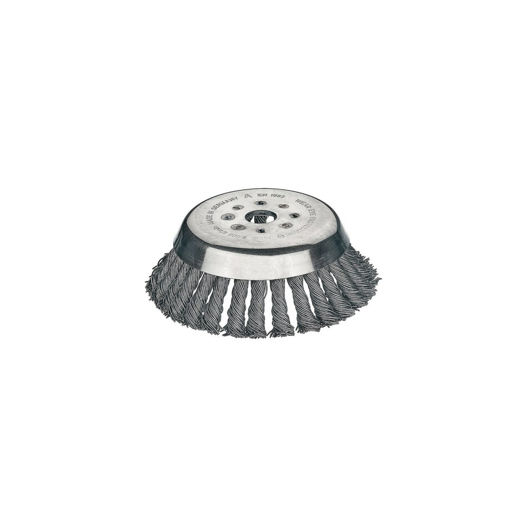 Lessmann Kegelbürste STA Drahtstärke 0,5 mm, D.155mm Bohr.25,4mm für Winkelschleifer, 4762M101