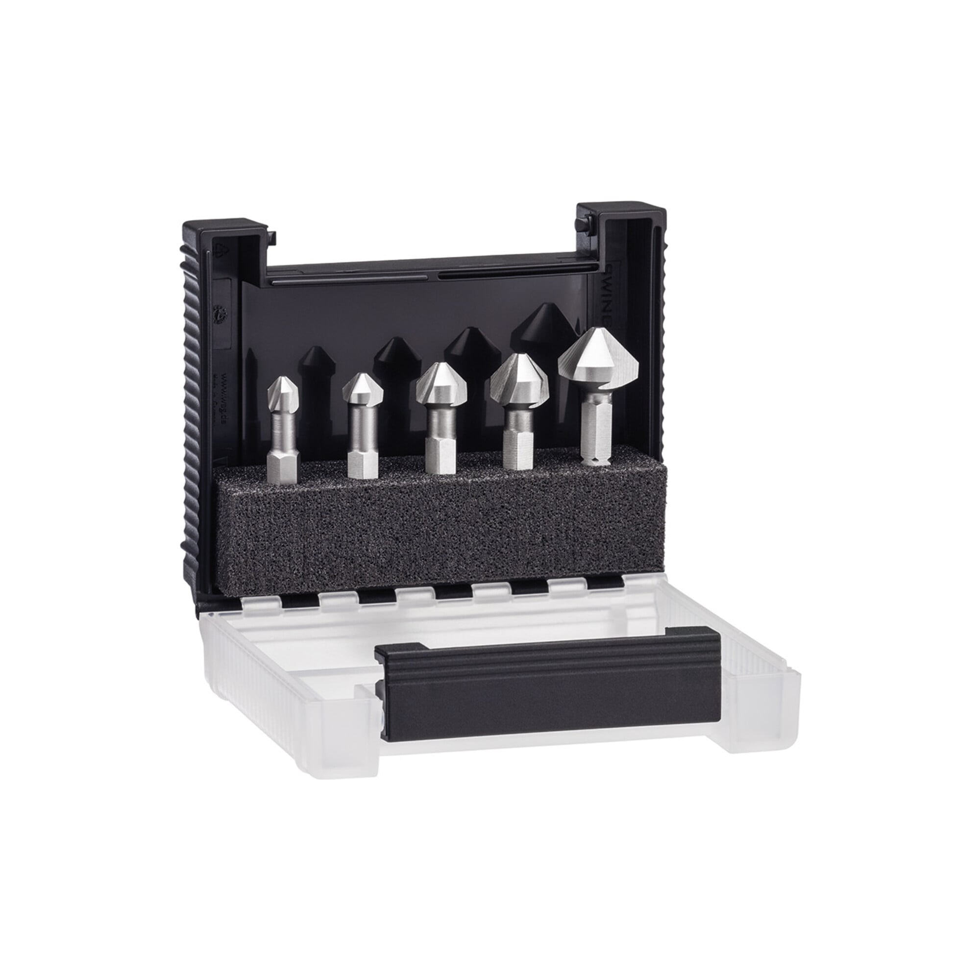 Kegelsenker-Bit Set 5-tlg. 1/4" in Box (28027) ; Wiha