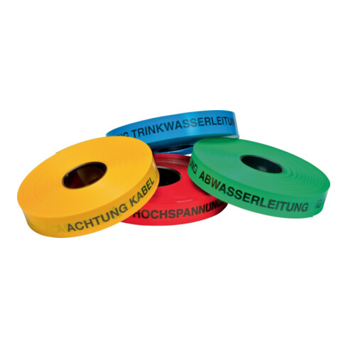 KELMAPLAST Bande de localisation 250m Attention câble LWL jaune