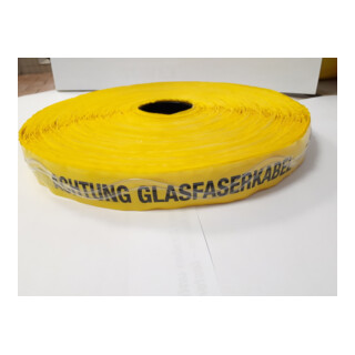 KELMAPLAST Ruban de localisation 250 m Attention câble en fibre optique jaune